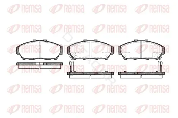 Тормозные колодки REMSA 0464.02