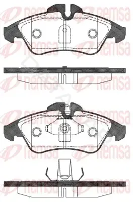 Тормозные колодки REMSA 0578.10