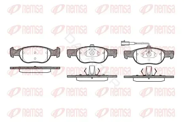 Тормозные колодки REMSA 0588.31