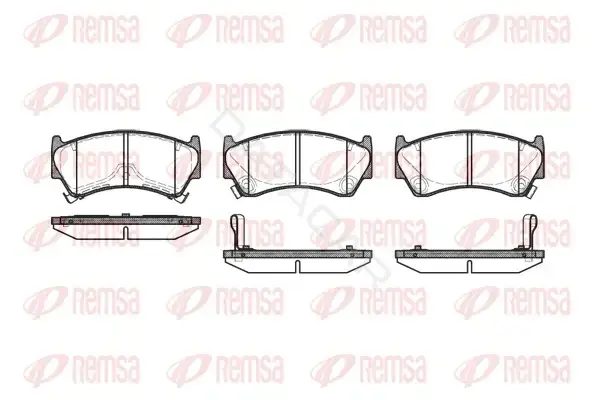 Тормозные колодки REMSA 0592.12