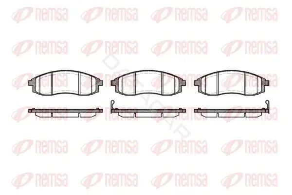Тормозные колодки REMSA 0598.12