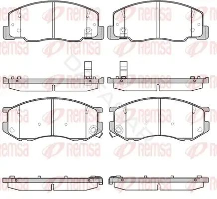 Тормозные колодки REMSA 0636.04