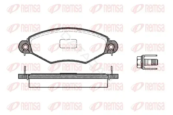 Тормозные колодки REMSA 0643.10