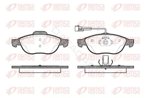 Тормозные колодки REMSA 0660.02