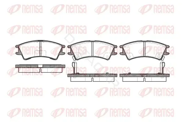 Тормозные колодки REMSA 0675.02