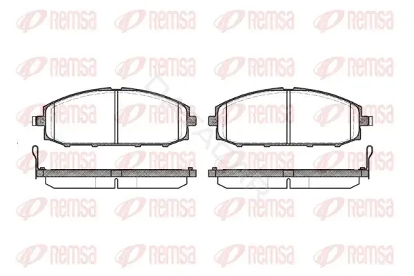 Тормозные колодки REMSA 0711.04