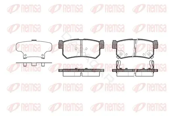 Тормозные колодки REMSA 0746.62