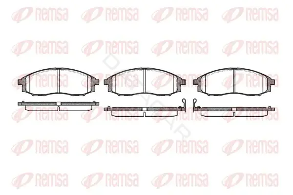 Тормозные колодки REMSA 0748.02