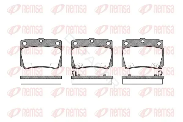 Тормозные колодки REMSA 0750.02