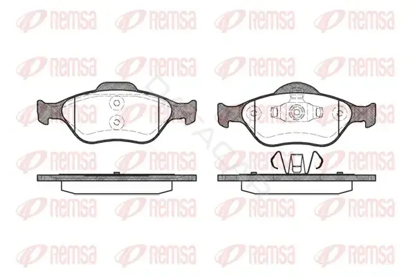 Тормозные колодки REMSA 0766.00
