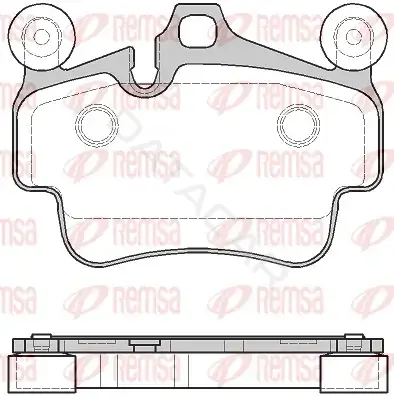 Тормозные колодки REMSA 0773.20