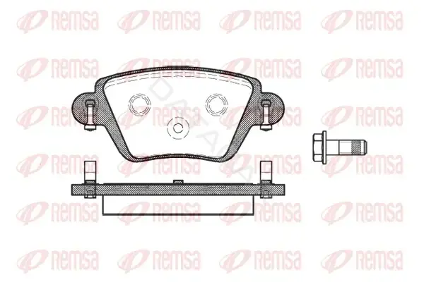 Тормозные колодки REMSA 0777.10