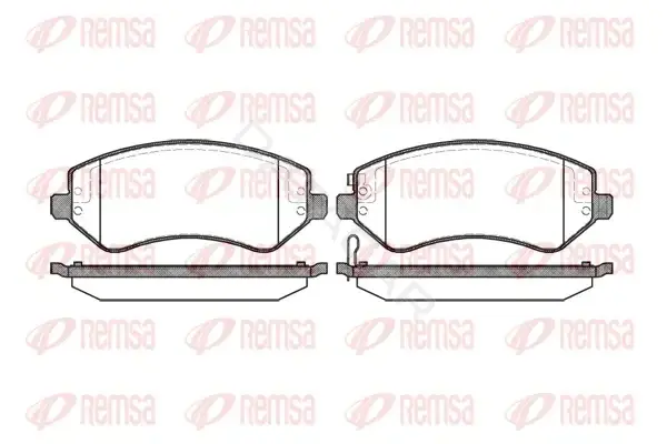 Тормозные колодки REMSA 0807.02