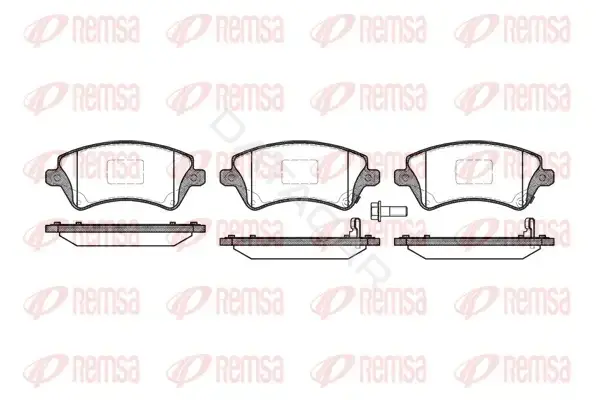 Тормозные колодки REMSA 0822.12