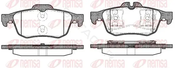 Тормозные колодки REMSA 0842.60