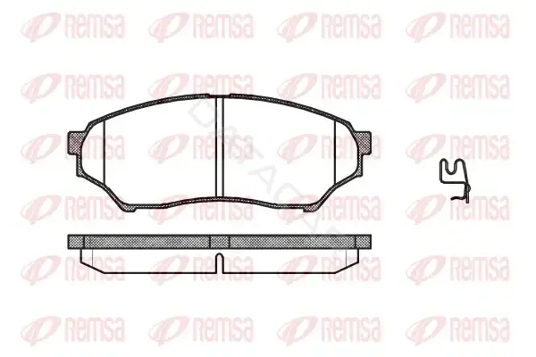 Тормозные колодки REMSA 0845.01