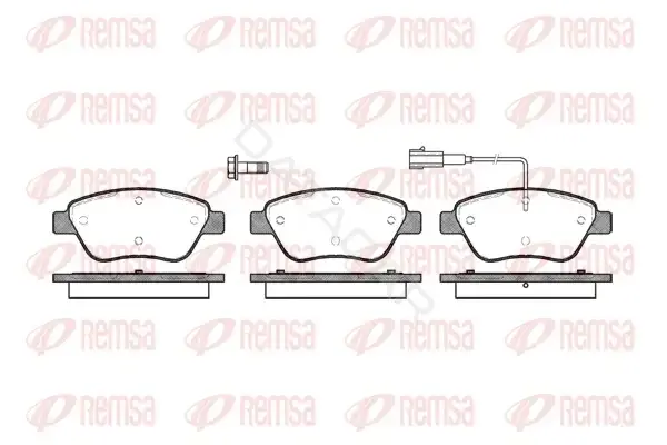 Тормозные колодки REMSA 0858.01