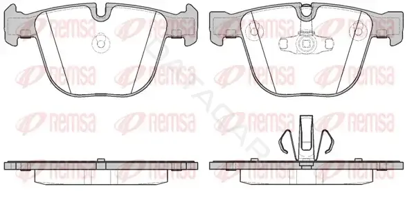 Тормозные колодки REMSA 0892.20