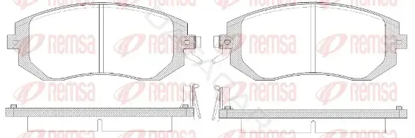 Тормозные колодки REMSA 0951.14