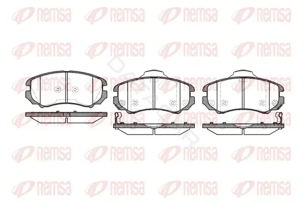 Тормозные колодки REMSA 0953.02