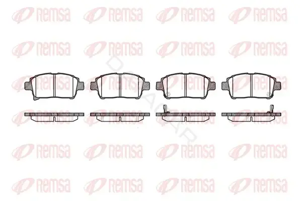 Тормозные колодки REMSA 0971.02