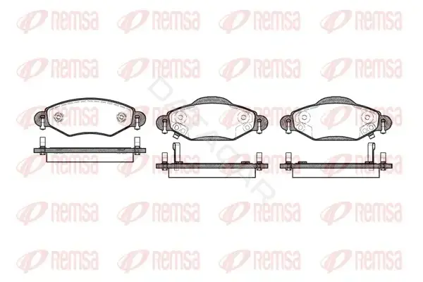 Тормозные колодки REMSA 0978.02