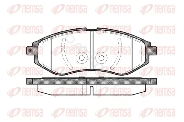 Тормозные колодки REMSA 0986.00