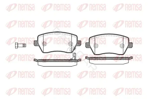 Тормозные колодки REMSA 0987.11