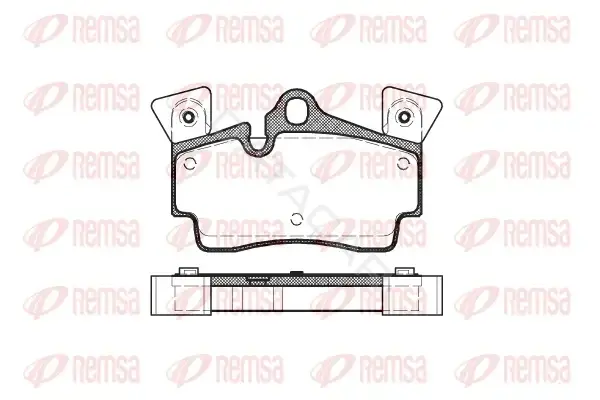 Тормозные колодки REMSA 0996.10