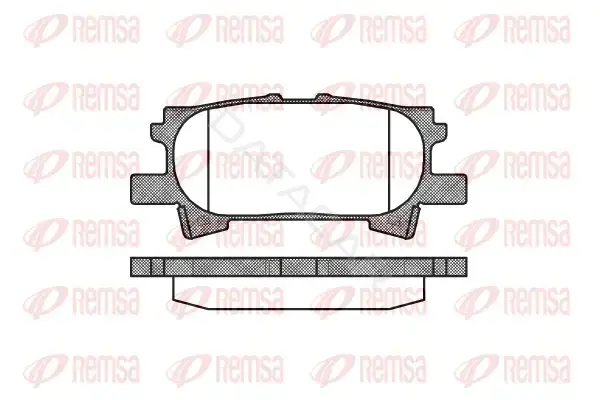 Тормозные колодки REMSA 1040.00
