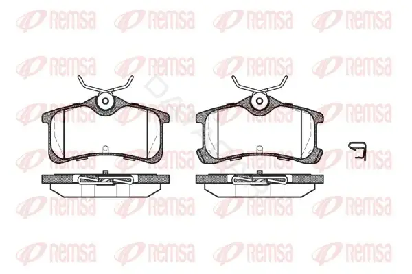 Тормозные колодки REMSA 1050.02