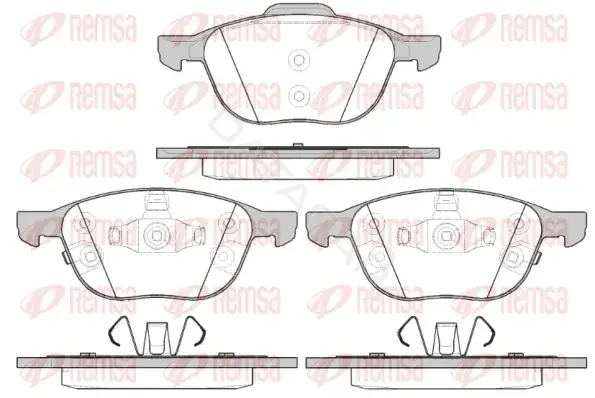 Тормозные колодки REMSA 1082.12