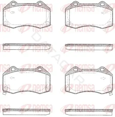 Тормозные колодки REMSA 1113.02