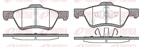 Тормозные колодки REMSA 1124.00