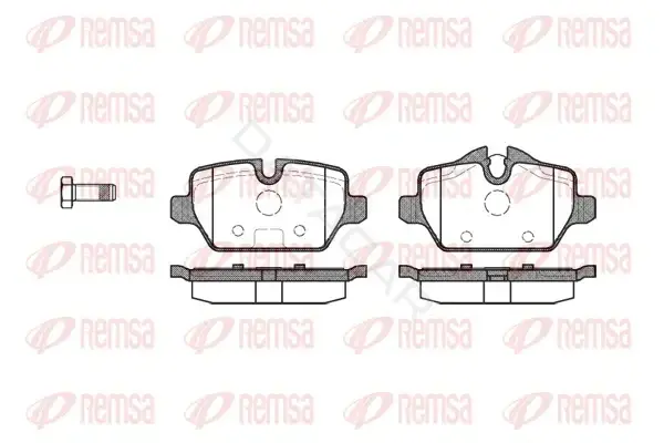 Тормозные колодки REMSA 1132.00