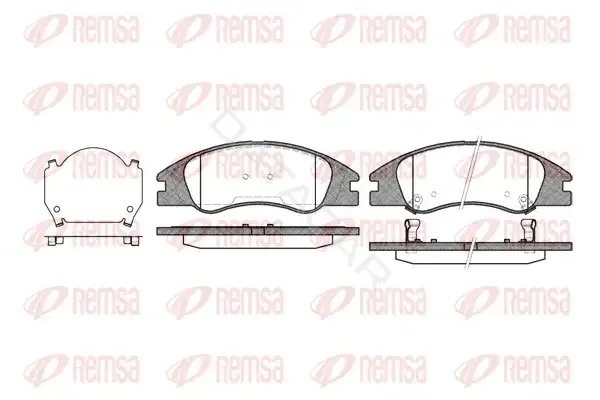 Тормозные колодки REMSA 1134.02