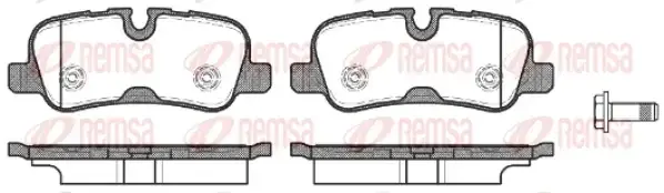 Тормозные колодки REMSA 1159.10
