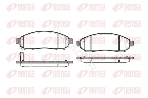 Тормозные колодки REMSA 1162.01