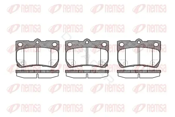Тормозные колодки REMSA 1181.02