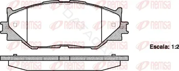 Тормозные колодки REMSA 1201.00