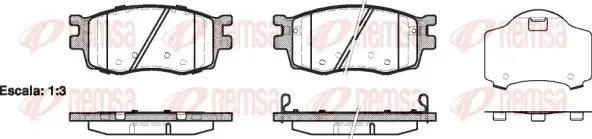 Тормозные колодки REMSA 1208.02