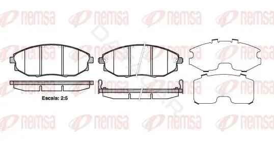 Тормозные колодки REMSA 1223.02