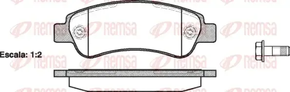 Тормозные колодки REMSA 1238.00