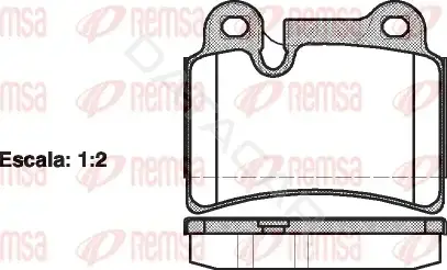 Тормозные колодки REMSA 1240.00