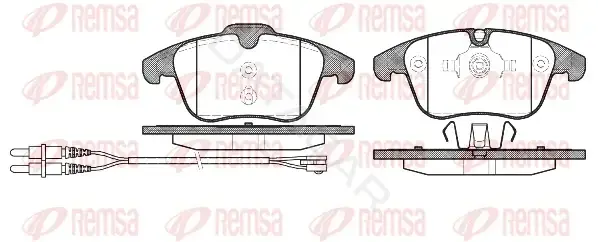 Тормозные колодки REMSA 1249.01