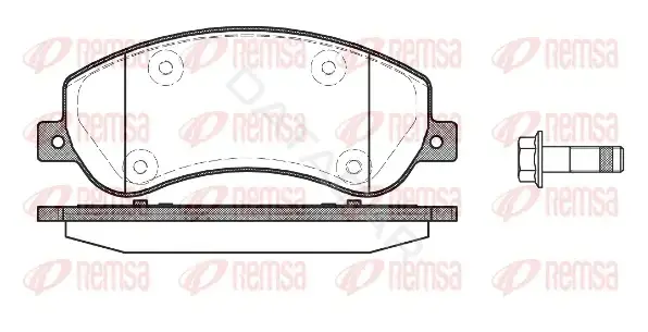 Тормозные колодки REMSA 1250.00