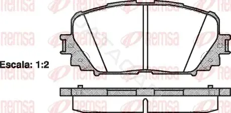 Тормозные колодки REMSA 1258.00