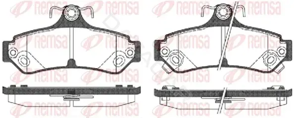 Тормозные колодки REMSA 1285.12