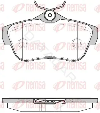 Тормозные колодки REMSA 1299.00