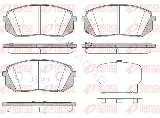 Тормозные колодки REMSA 1302.52